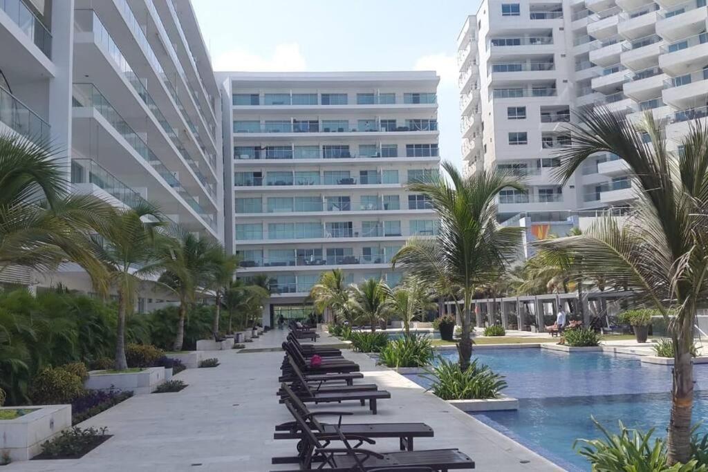Hermoso Apartamento Con Todas Las Comodidades Acceso Directo A La Playa Morros Epic Sector La Boquilla Cumple Protocolos De Bioseguridad Cartagena Buitenkant foto