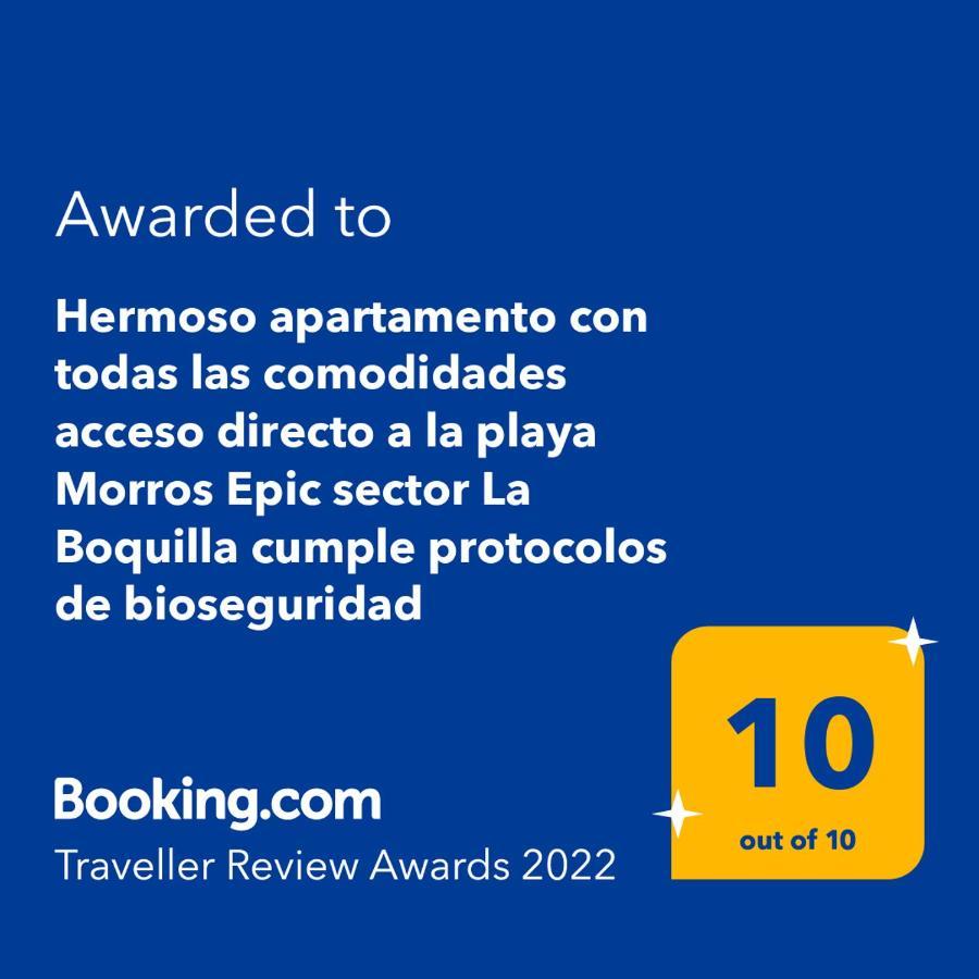 Hermoso Apartamento Con Todas Las Comodidades Acceso Directo A La Playa Morros Epic Sector La Boquilla Cumple Protocolos De Bioseguridad Cartagena Buitenkant foto