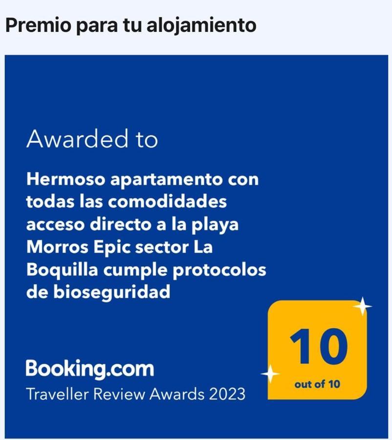 Hermoso Apartamento Con Todas Las Comodidades Acceso Directo A La Playa Morros Epic Sector La Boquilla Cumple Protocolos De Bioseguridad Cartagena Buitenkant foto
